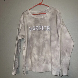 NWT Warrior Sweater Lacausa Size Large Tye Dye Oversized